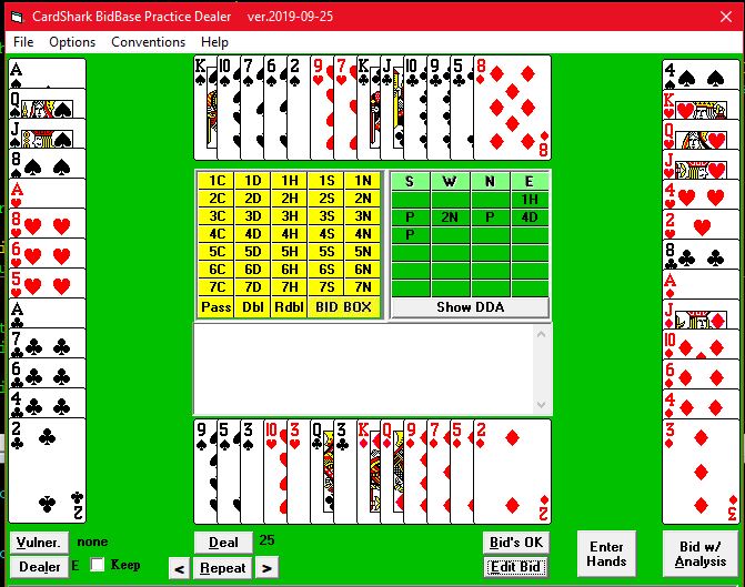 CardShark BidBase Roman Key Card Blackwood and Gerber